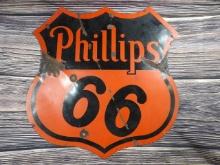 30" Porcelain Phillips 66 Sign