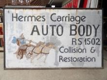 Hermes Carriage Auto Body Collision & Restoration Sign