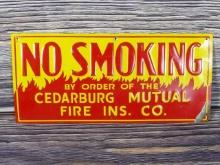 No Smoking Tin Tacker Ins. Sign