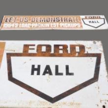 Ford Hall 1964 Load Packin'est Pickups Sign