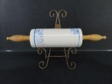Stoneware Decorated Rolling Pin