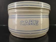 White Hall Stoneware Cake Container