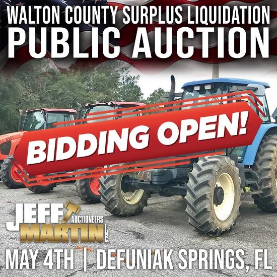WALTON COUNTY FL SURPLUS LIQUIDATION AUCTION