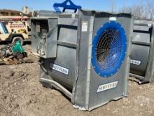 SHIVERS INDUSTRIAL SHOP FAN WITH TECO 3-PHASE ELECTRIC MOTOR, 40HP/30KW,