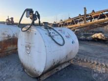 1000 GALLON DIESEL FUEL TANK WITH GASBOY ELECTRIC PUMP AND