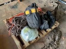 LOT OF MISC CLIMBING ROPE