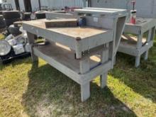 39”......X73.5”......X46”...... WOODEN WORK TABLE