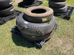 QTY(3) MISC AG TIRES, 8-14.5, 10.00-20, 7.50-20