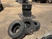 QTY OF MISC SKID STEER TIRES QTY(6)