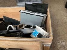 1 CRATE OF VARIOUS ELECTRICAL COMPONENTS TO INCLUDE, ASHLY TRA-4150