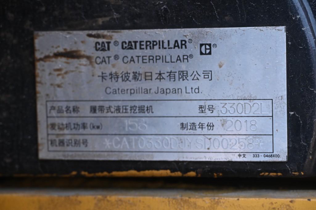 2018 Cat 330 D2L Excavator