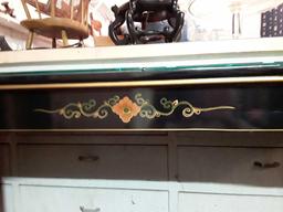 Absolutely stunning Oriental narrow entryway table, beautiful rnamentation