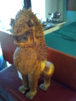Very Heavy, Golden, Imperial Guardian Lion Statue