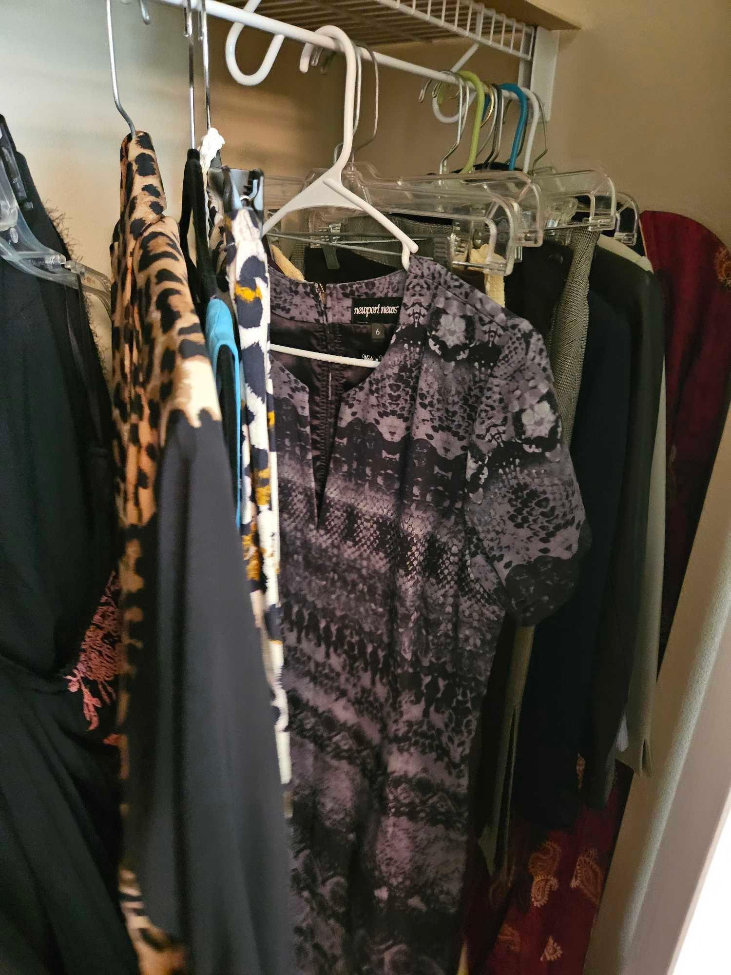 LADIES and MENS CLOTHING CONTENTS OF CLOSET