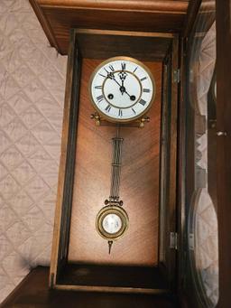 Vintage RA Pendulum Chiming Wall Clock Germany