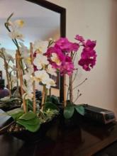 (2) Lovely Artificial Floral Decorative Arrangements