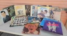 HUGE VINTAGE VINYL LP GROUPING including STONES, MADONNA, JUSTIN,AND FLIP WILSON!, CASSIUS CLAY,