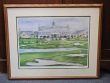 HAND SIGNED PRINT - White Eagle Golf Club Naperville, Illinois framed golf themed wall art