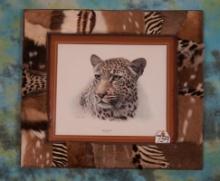 Gorgeous African Leopard Framed Print by Charles Frace'