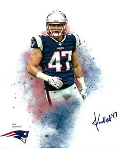 Jacob Hollister New England Patriots Autographed 8x10 Photo W/ JSA W coa