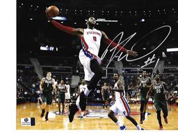 Andre Drummond Detroit Piston Autographed 8x10 Photo Dunk Pic w/ GA coa