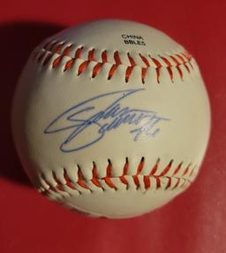 John Schreiber Kansas City Royals Autographed Rawlings Baseball Full Time QR Hologram