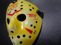 Ari Lehman JASON - Friday the 13th Autographed & Inscribed Hockey Mask JSA W coa