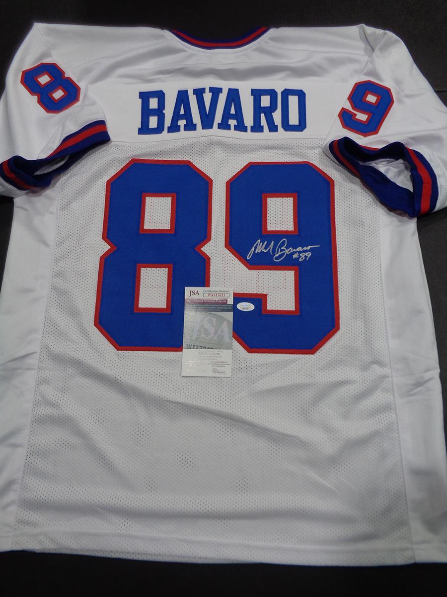 Mark Bavaro New York Giants Autographed Custom Jersey JSA W coa