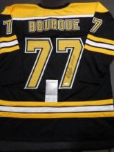 Ray Bourque Boston Bruins Autographed & Inscribed Custom Hockey Jersey JSA W coa
