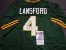 Carney Lansford Oakland A's Autographed & Inscribed Custom Baseball Jersey JSA w coa