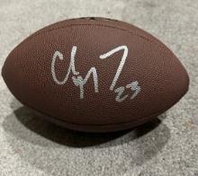 Christian McCaffrey San Francisco 49ers Autographed Wilson Football GA coa