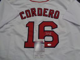 Franchy Cordero Boston Red Sox Autographed Custom Baseball Style Jersey JSA w coa