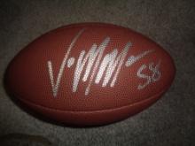 Von Miller Denver Broncos Autographed Wilson Football GA coa