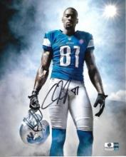 Calvin Johnson Detroit Lions Autographed 8x10 Photo GA coa
