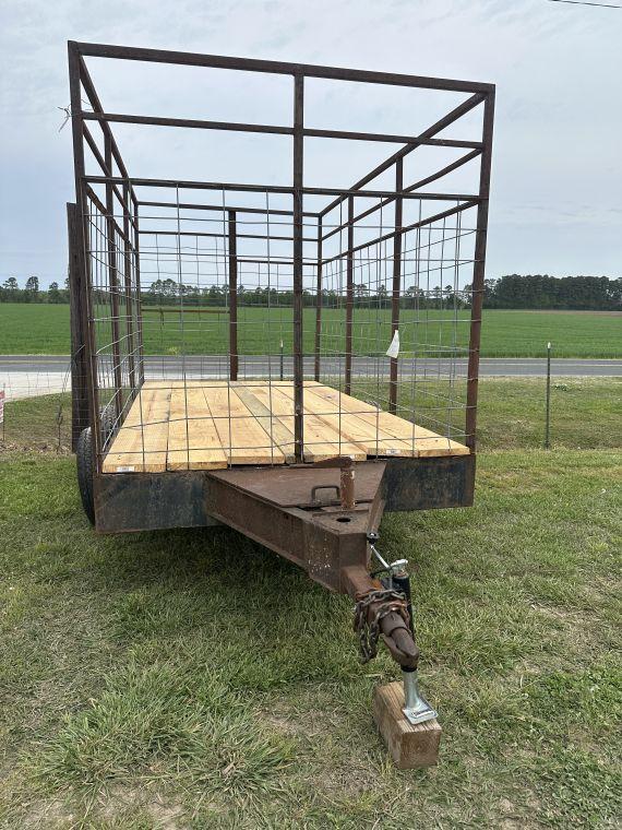 12ft bumper pull homemade livestock trailer