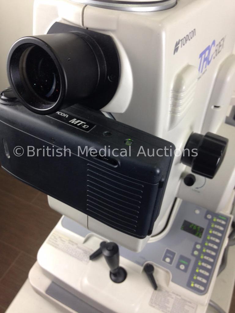 TopCon TRC-50EX Retinal Camera on Stand (Powers Up) *Mfd 2003* *S/N 137843**