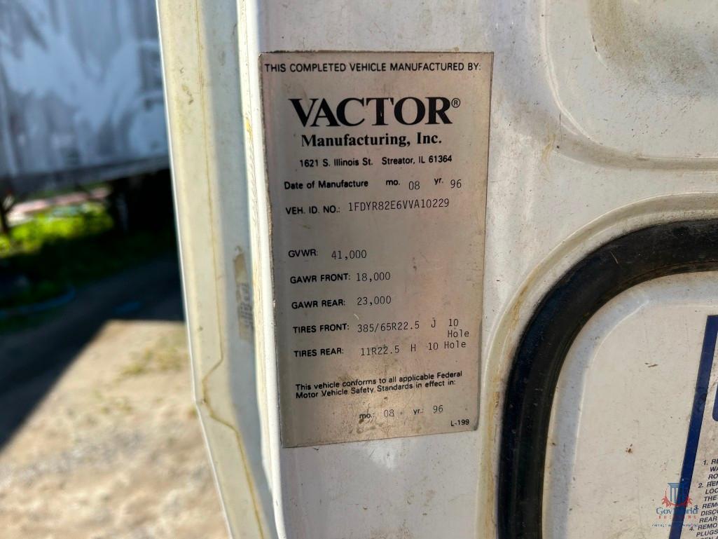 1997 Ford LN8000 Vacuum Truck, VIN # 1FDYR82E6VVA10229