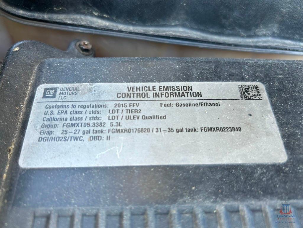 2015 Chevrolet Tahoe Multipurpose Vehicle (MPV), VIN # 1GNLC2EC8FR583951