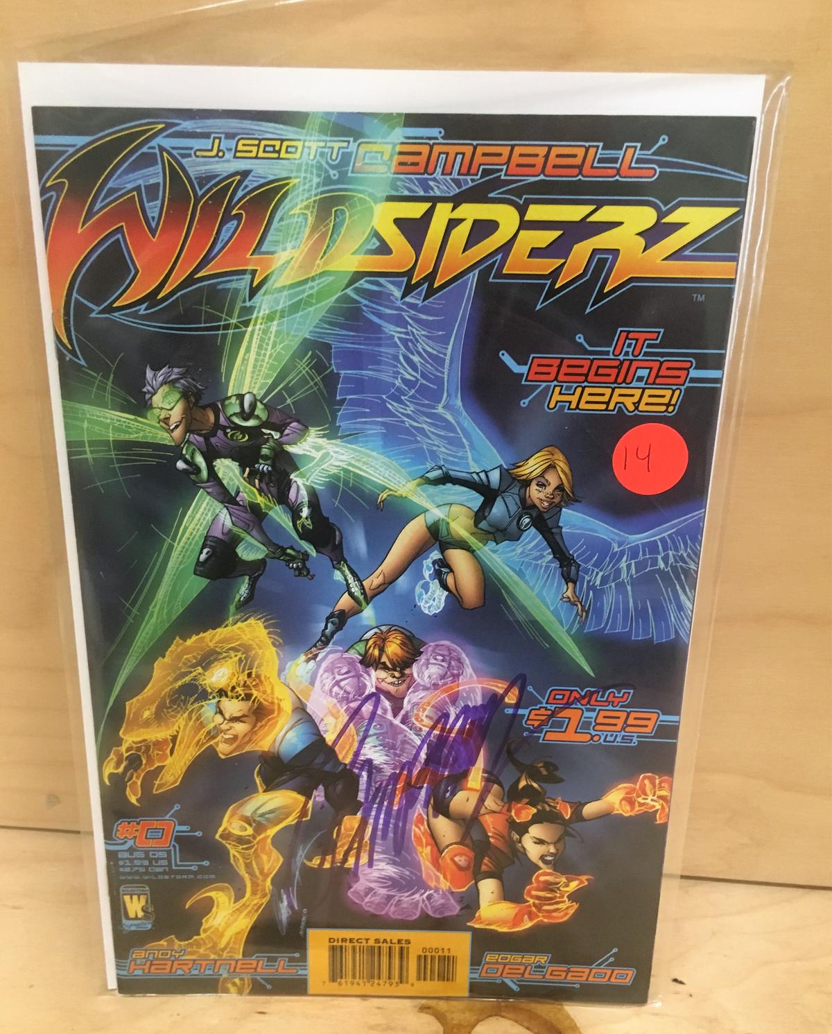 Wildsiderz #0 signed by J. Scott Campbell