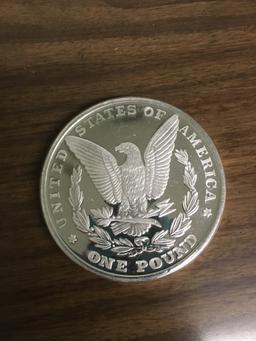 1 Pound Silver Coin - BU - 16 FULL ounces of Silver!