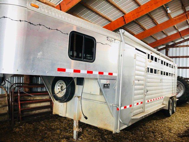 "2008 Kiefer Built Aluminum Stock Trailer, 24? with 6?6? High Insulated Roo