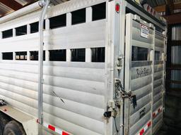 "2008 Kiefer Built Aluminum Stock Trailer, 24? with 6?6? High Insulated Roo