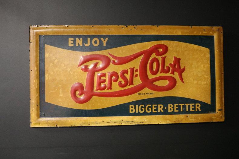 "Enjoy Pepsi-Cola Bigger, Better Sign