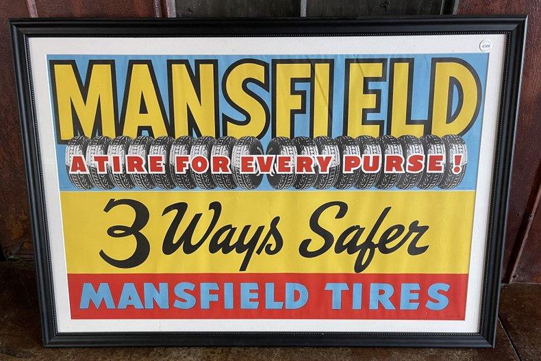 Original Mansfield Tires Sign