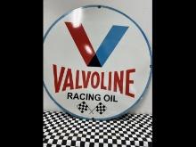 Valvoline Racing Oil Porcelain Sign