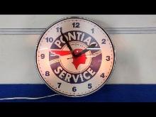 Pontiac Lighted Clock