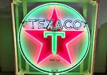 Original Texaco Porcelain Neon Sign