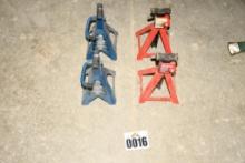 TWO SETS OF 2 TON JACK STANDS