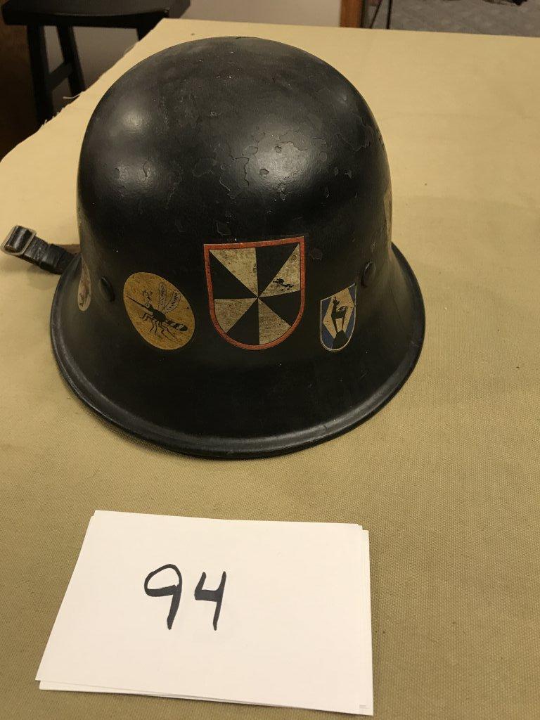 Nazi era factory workers civil defense helmet