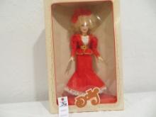 1984 Goldberger Dolly Parton Doll- Red Dress